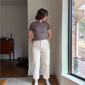 Everlane Women's Off-White Ankle Jeans